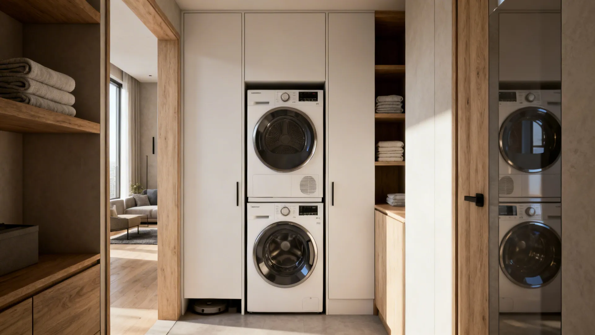 5 Laundry Room Ideas with Stackable Washer Dryer