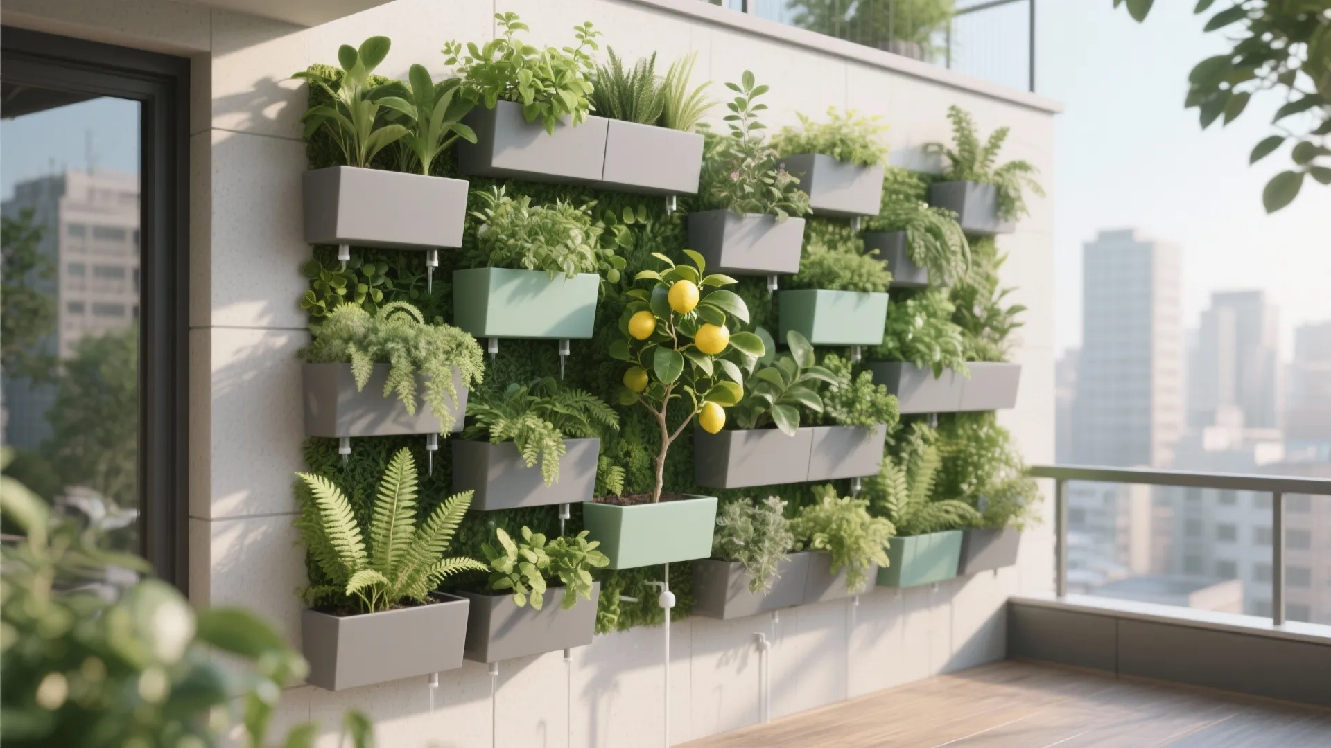 Stackable Planter Blocks for Green Walls