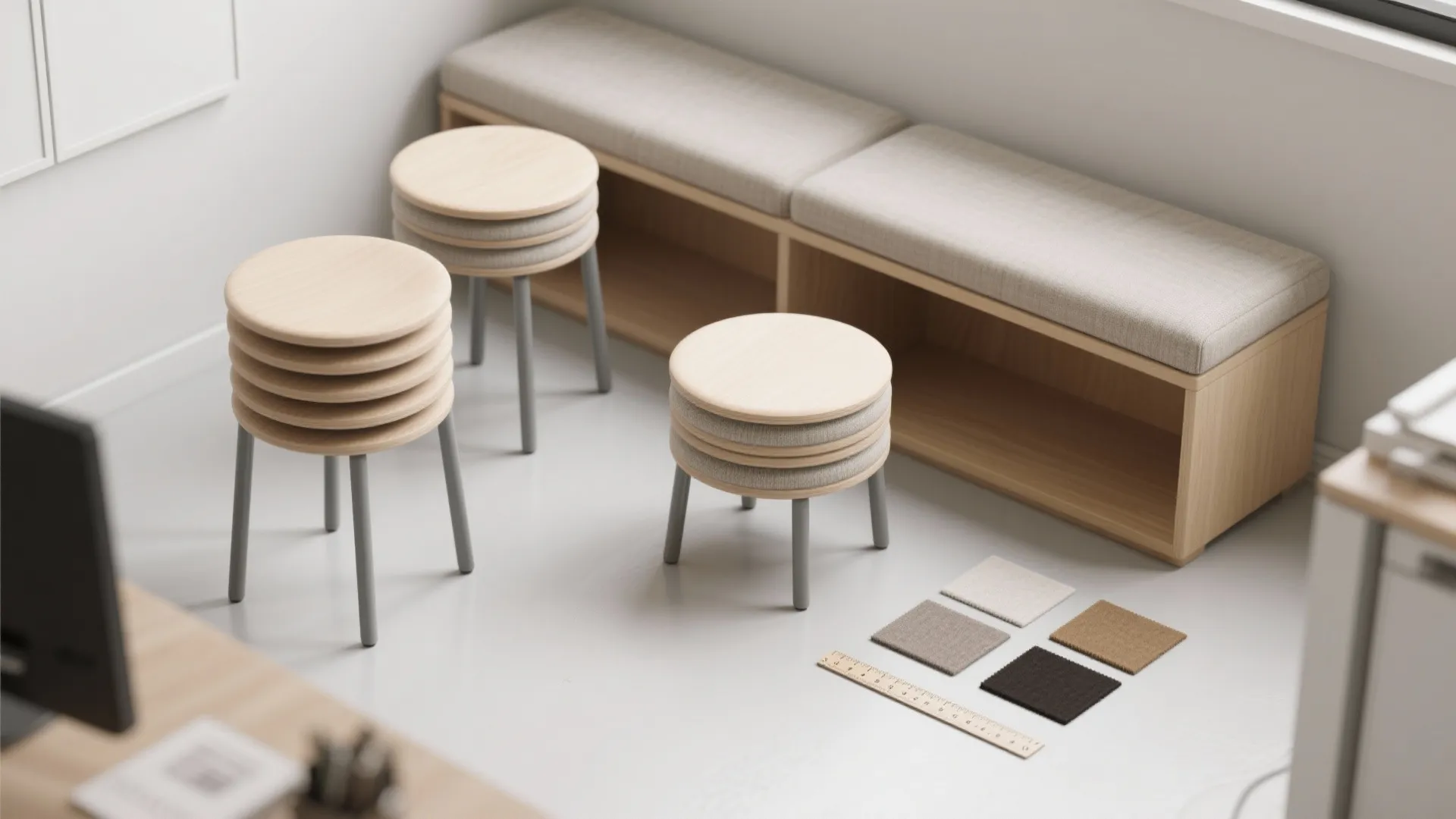 4. Stackable and nesting seating