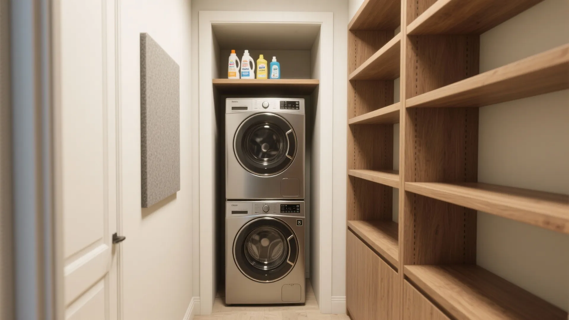 1. Stackable, shelved, and sound‑baffled