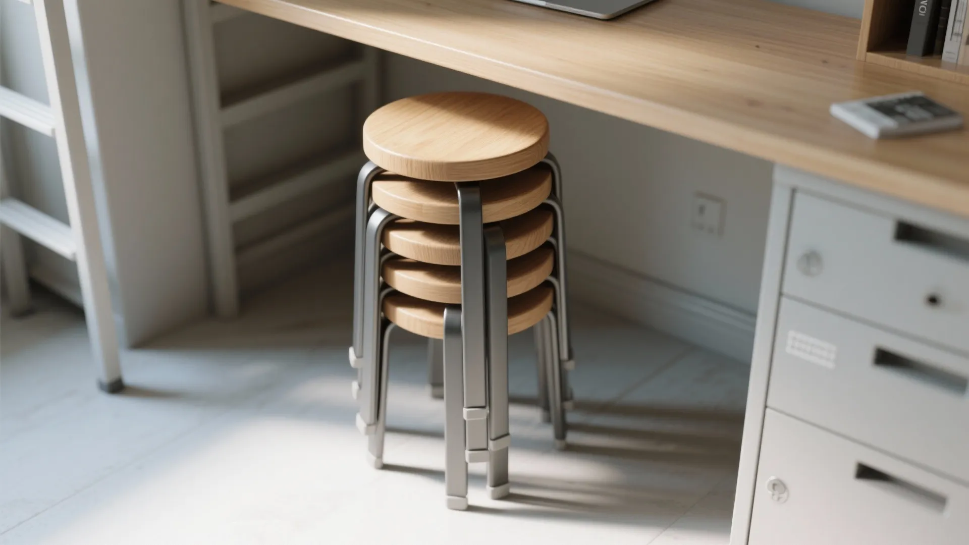 2. Stackable Stools