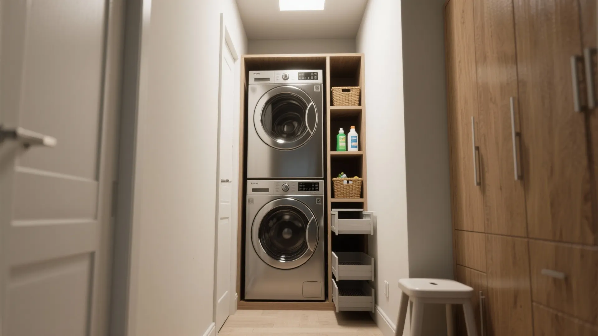 Laundry Closet Ideas: 5 Small-Space Solutions: Practical, stylish laundry closet ideas I use with small homes and tight budgets