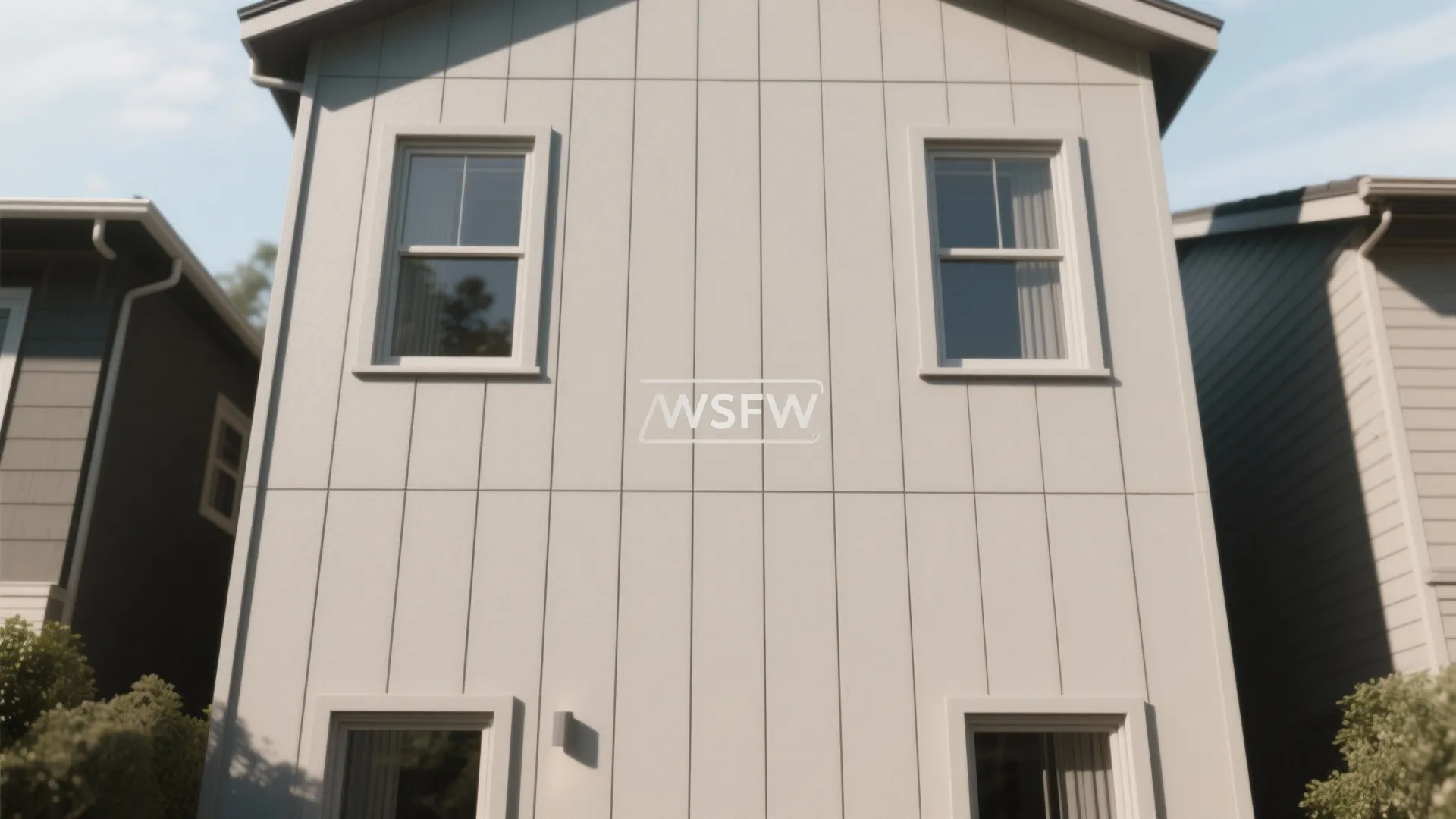 Vertical Stack Bond with Slim Tiles to Stretch a Small Elevation