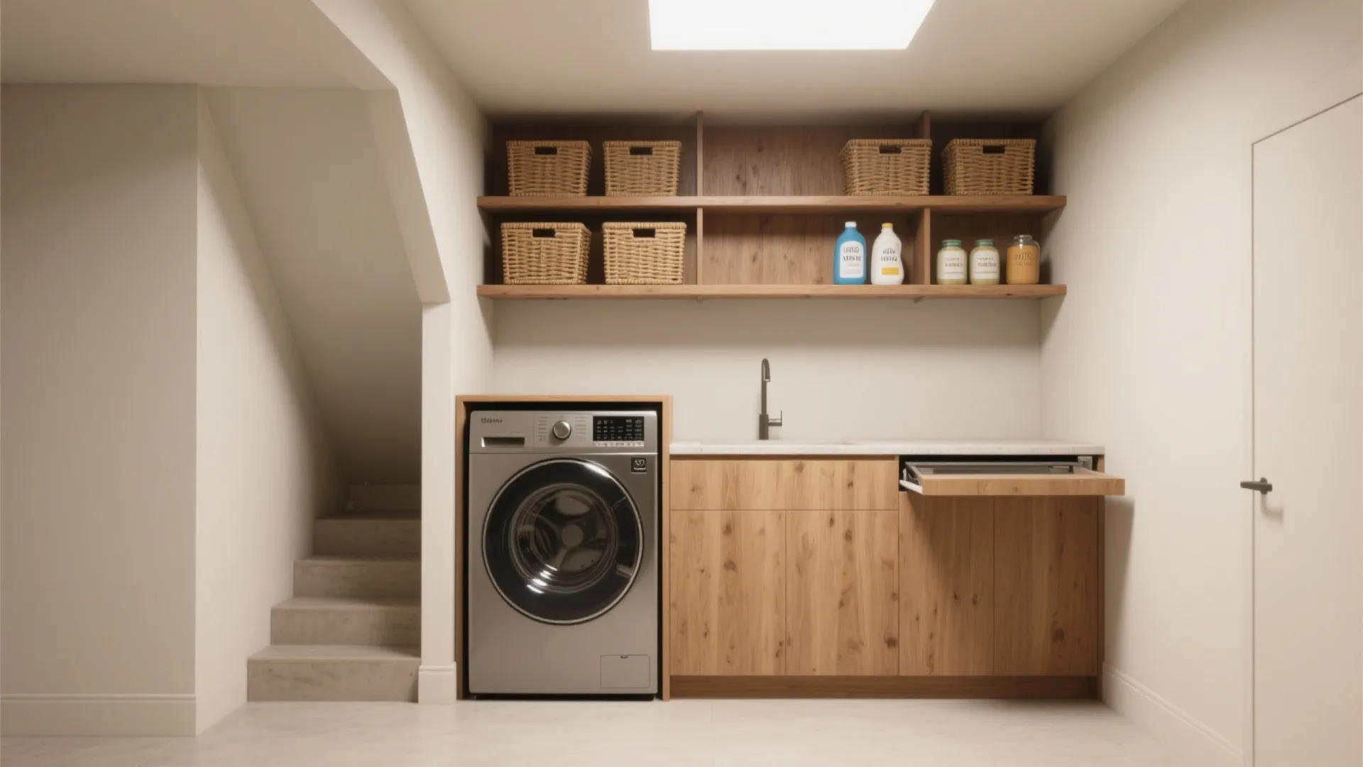 1. Stack smart with a built-in alcove