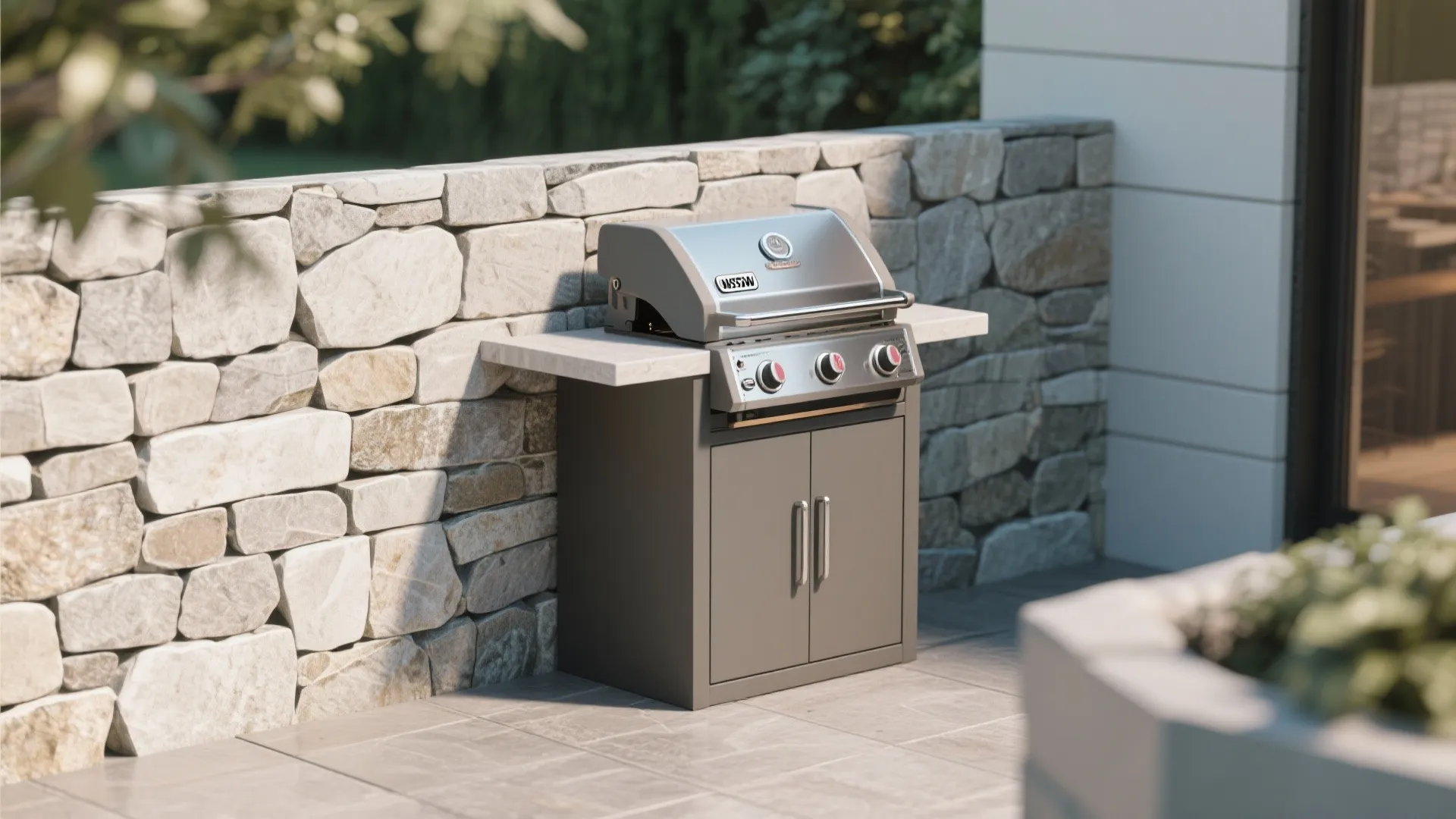 9. Stacked Appliance Wall