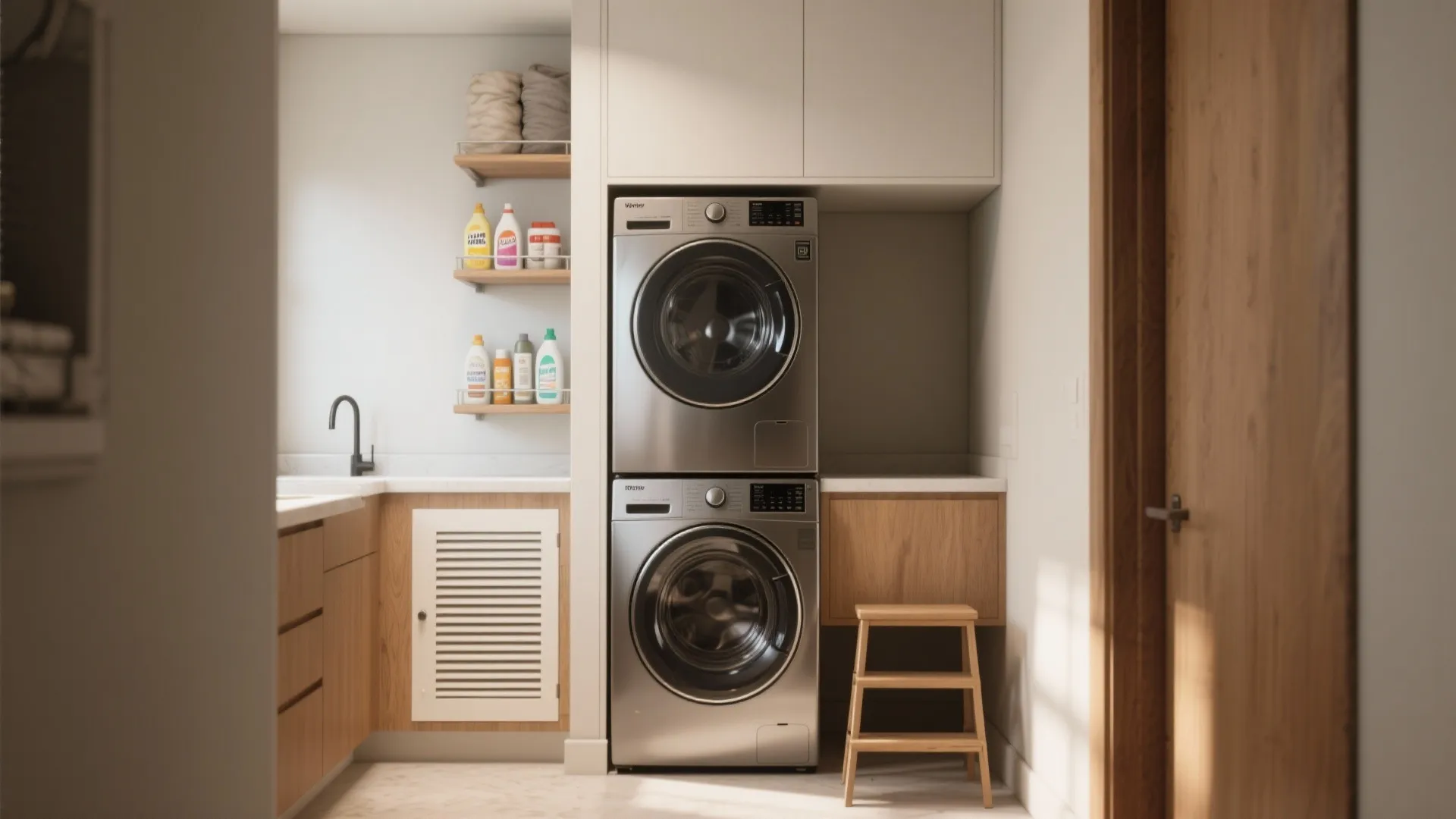 3. Stacking and over-appliance storage