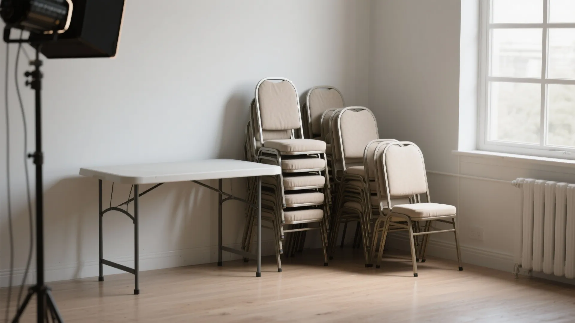 Stackable banquet-style with back support