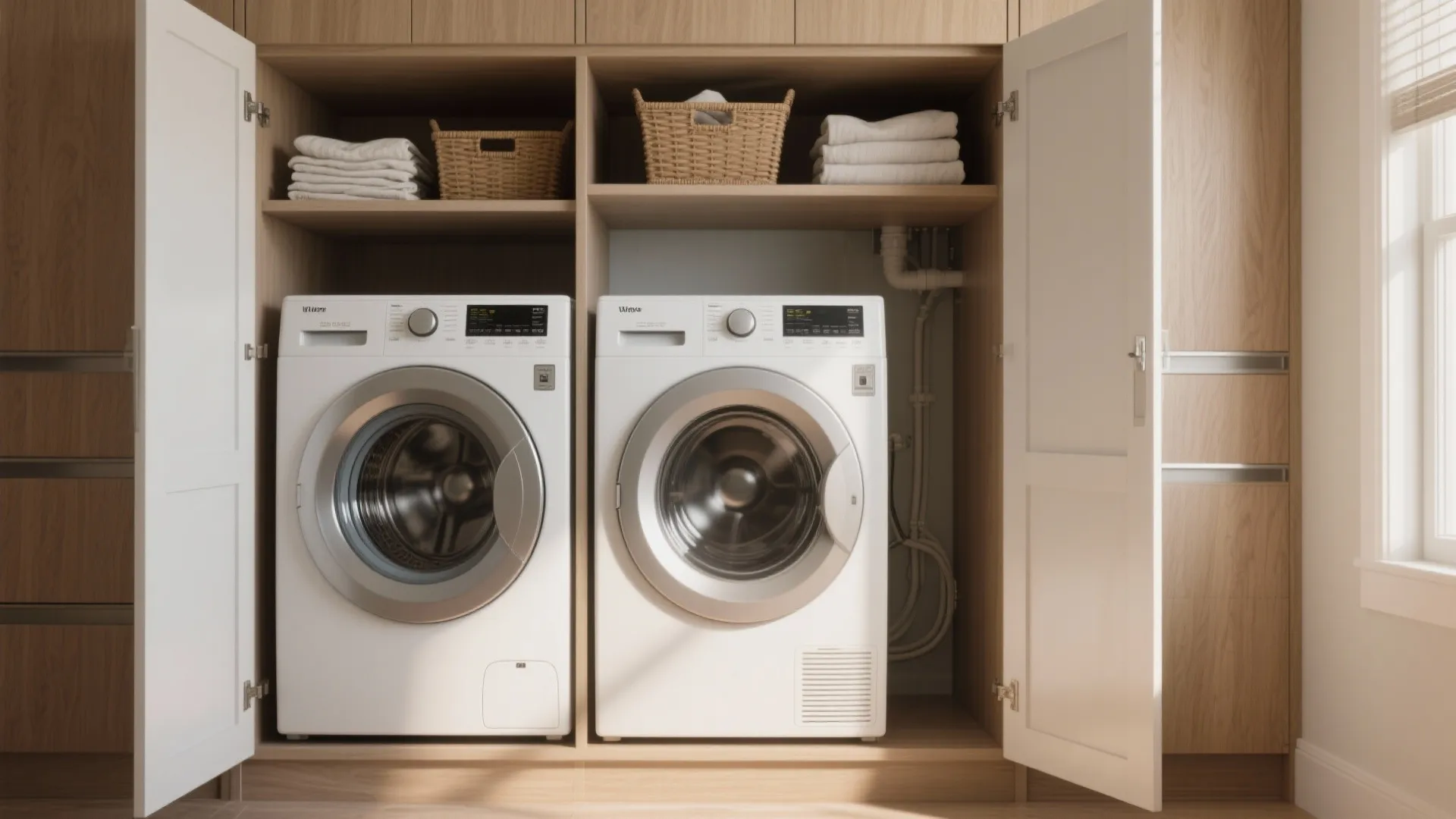 25 Ideas for Tiny Awkward Laundry Spaces: Big creativity for small, awkward laundry nooks — five practical inspirations I use with clients