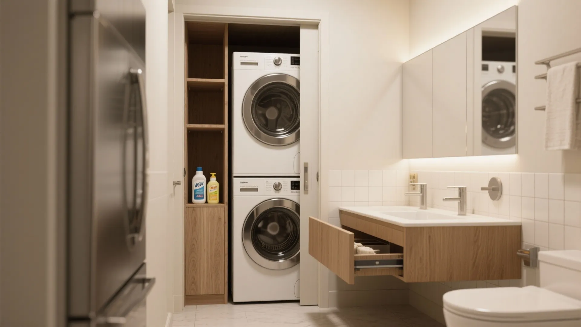 Bathroom Laundry Design Ideas: 5 Space-Saving Tips: Small bathroom + laundry? I’ll show 5 practical, stylish solutions I’ve used in real projects