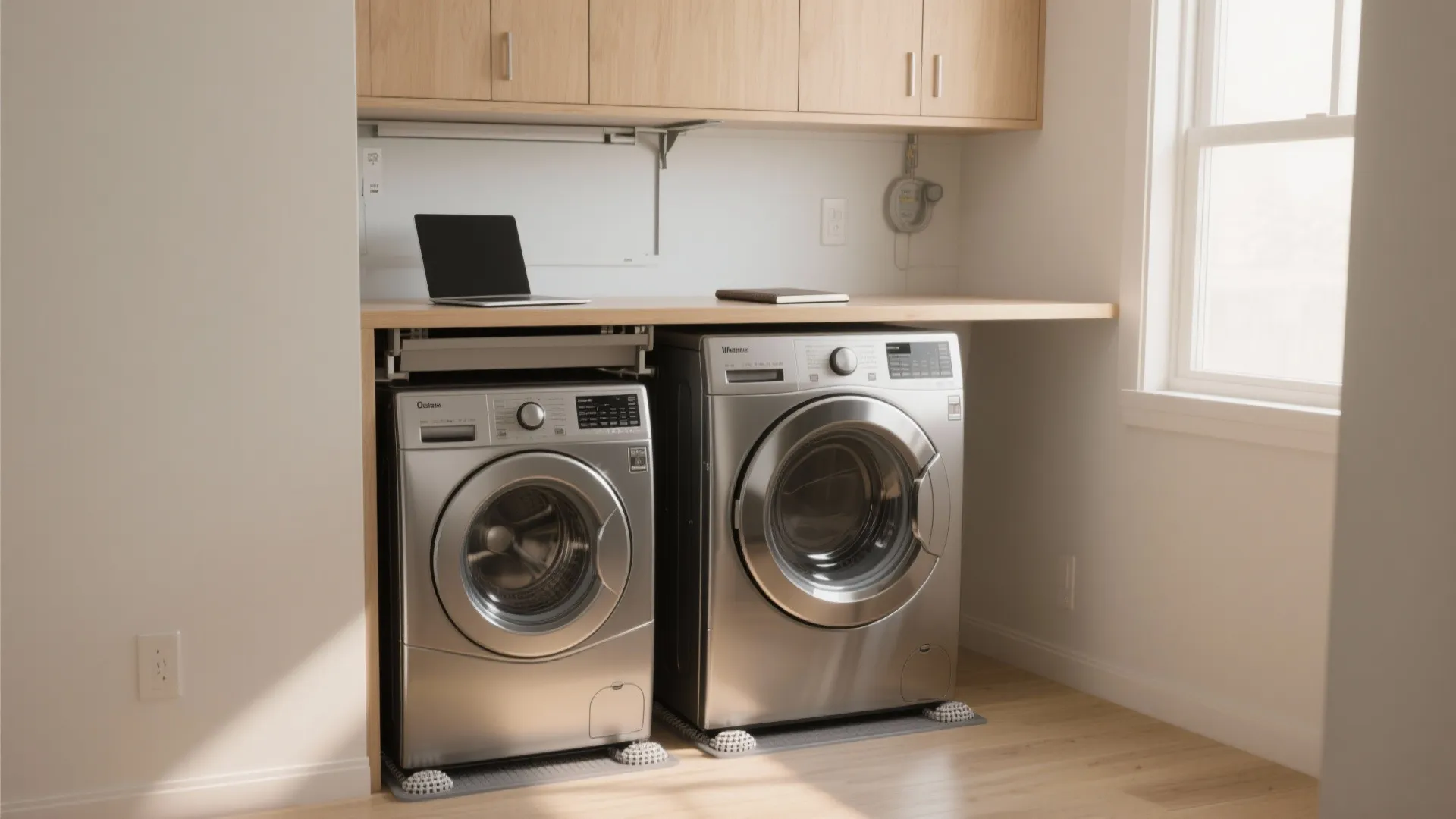 Small Laundry Room Office Ideas: 5 Tips: Creative, space-saving solutions for turning a tiny laundry nook into a functional office