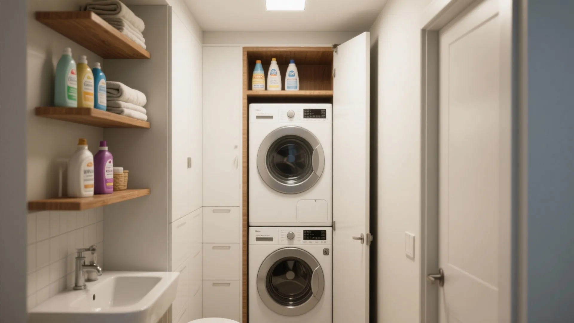 Stack and Tuck: Closet-Style Laundry