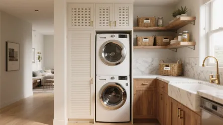 10 Modern Stacked Laundry Room Ideas