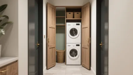 10 Stacked Small Laundry Room Ideas — stackable washer dryer