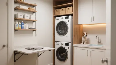 5 Stacked Laundry Room Design Ideas