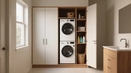 Small Laundry Room Ideas: 5 Stacked Washer Tips