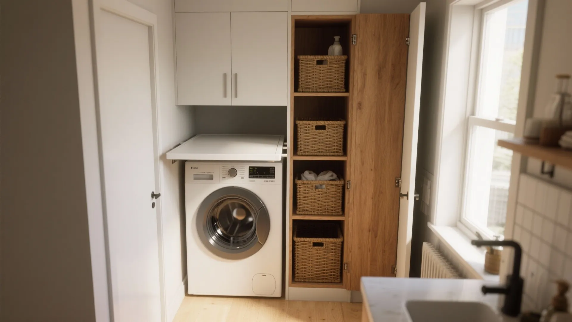 5 Laundry Room Ideas for Stacked Washer Dryer: Smart, small-space laundry design ideas I’ve used to make stacked washer dryer setups functional and stylish