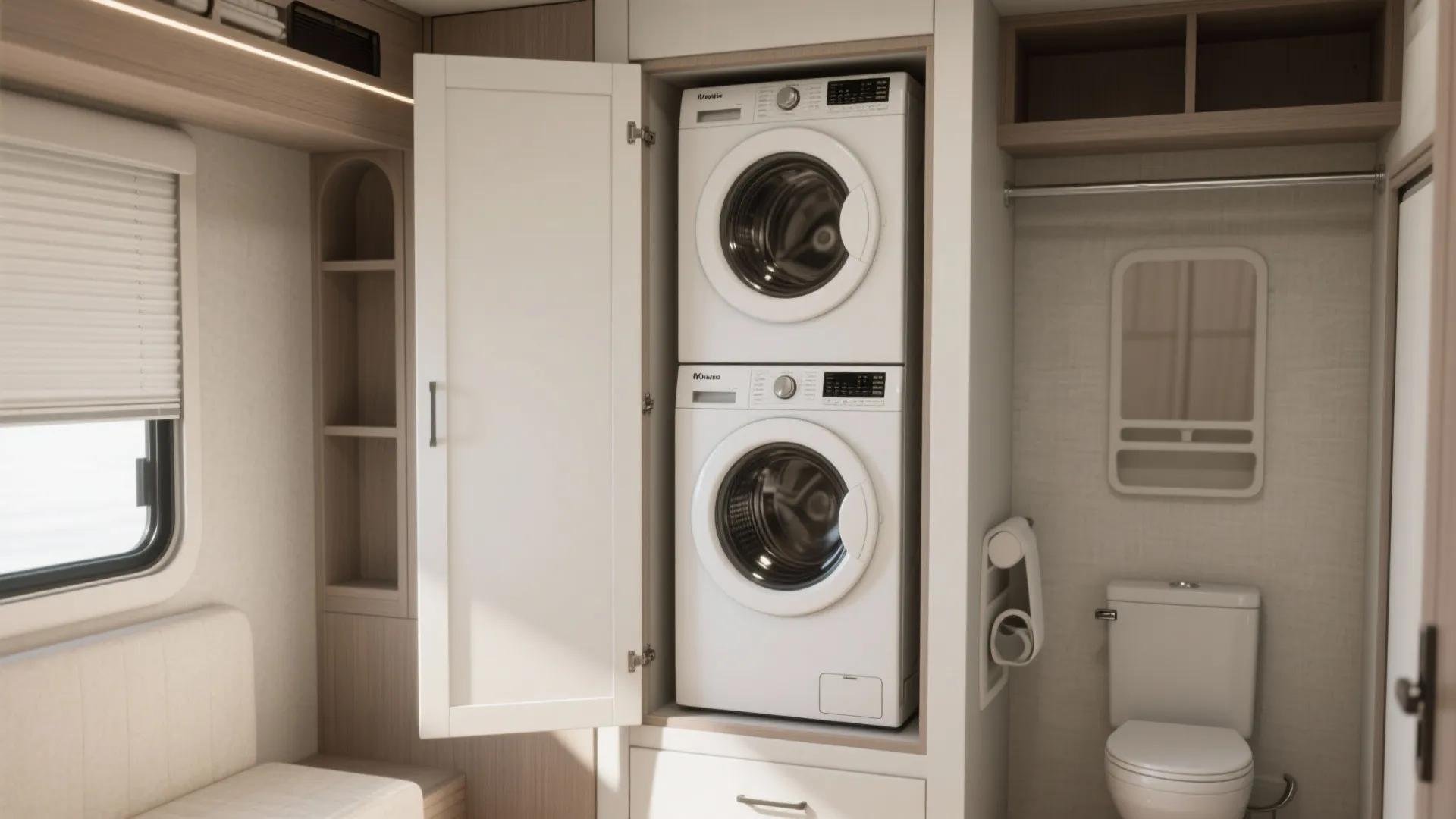 3. Stack appliances to reclaim floor space