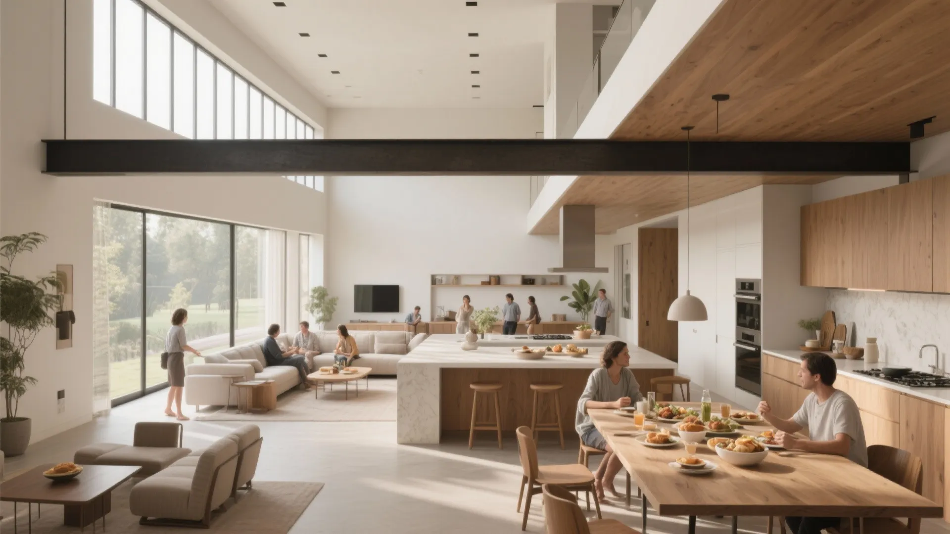 1. Stacked Living: Open Plan Below, Private Bedrooms Above