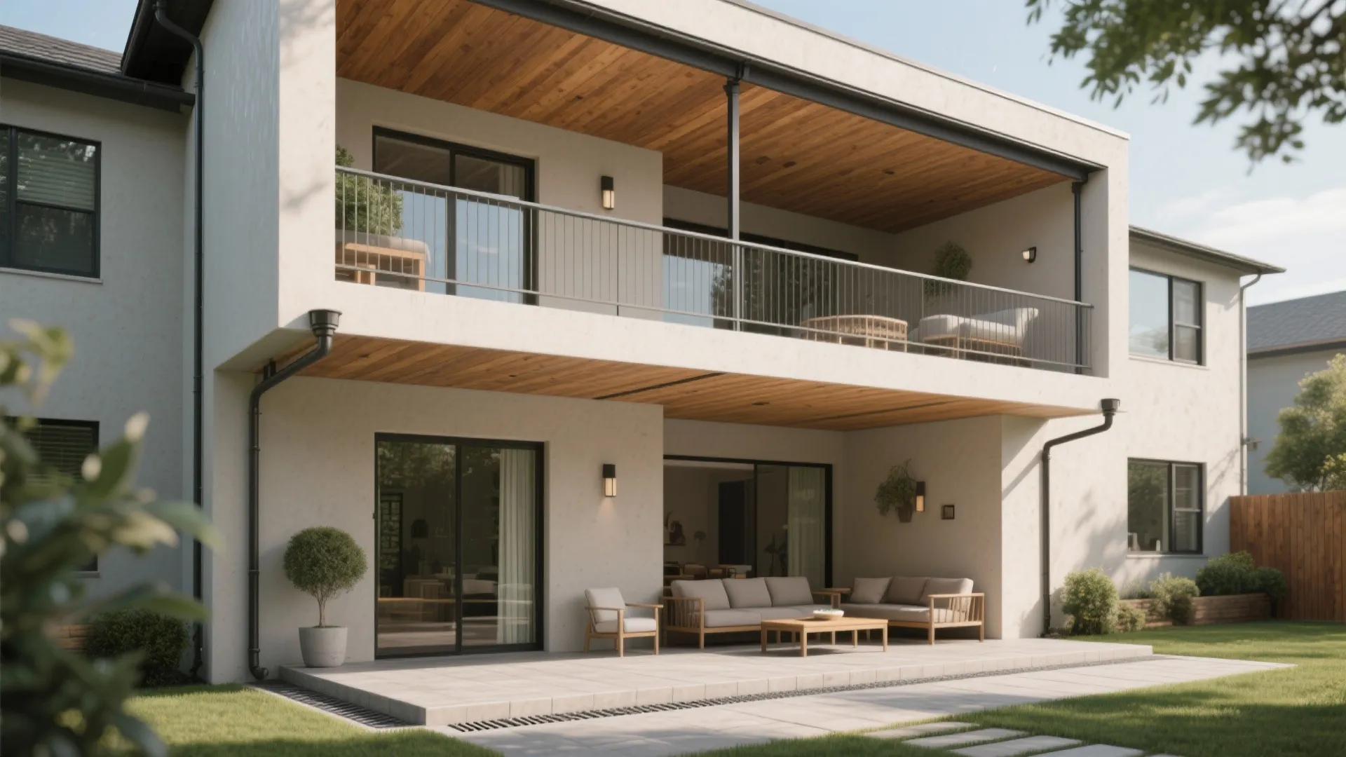 Stacked Outdoor Rooms: Balcony Over a Porch or Patio