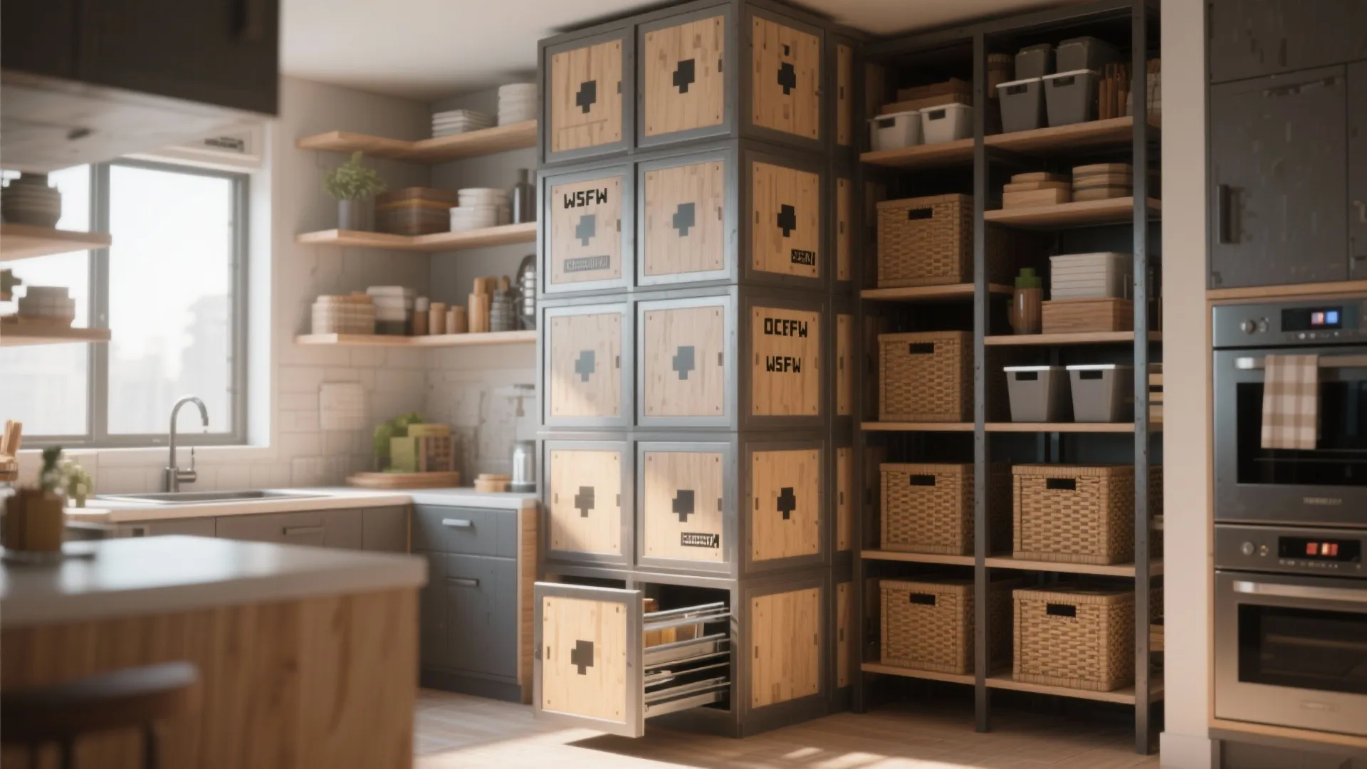 3. Stack vertical storage like chests