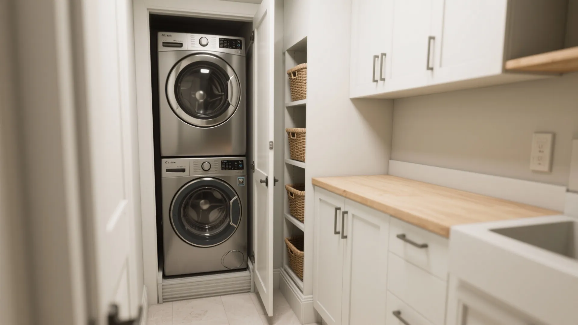 1. Stack Smart: Vertical Laundry Stations