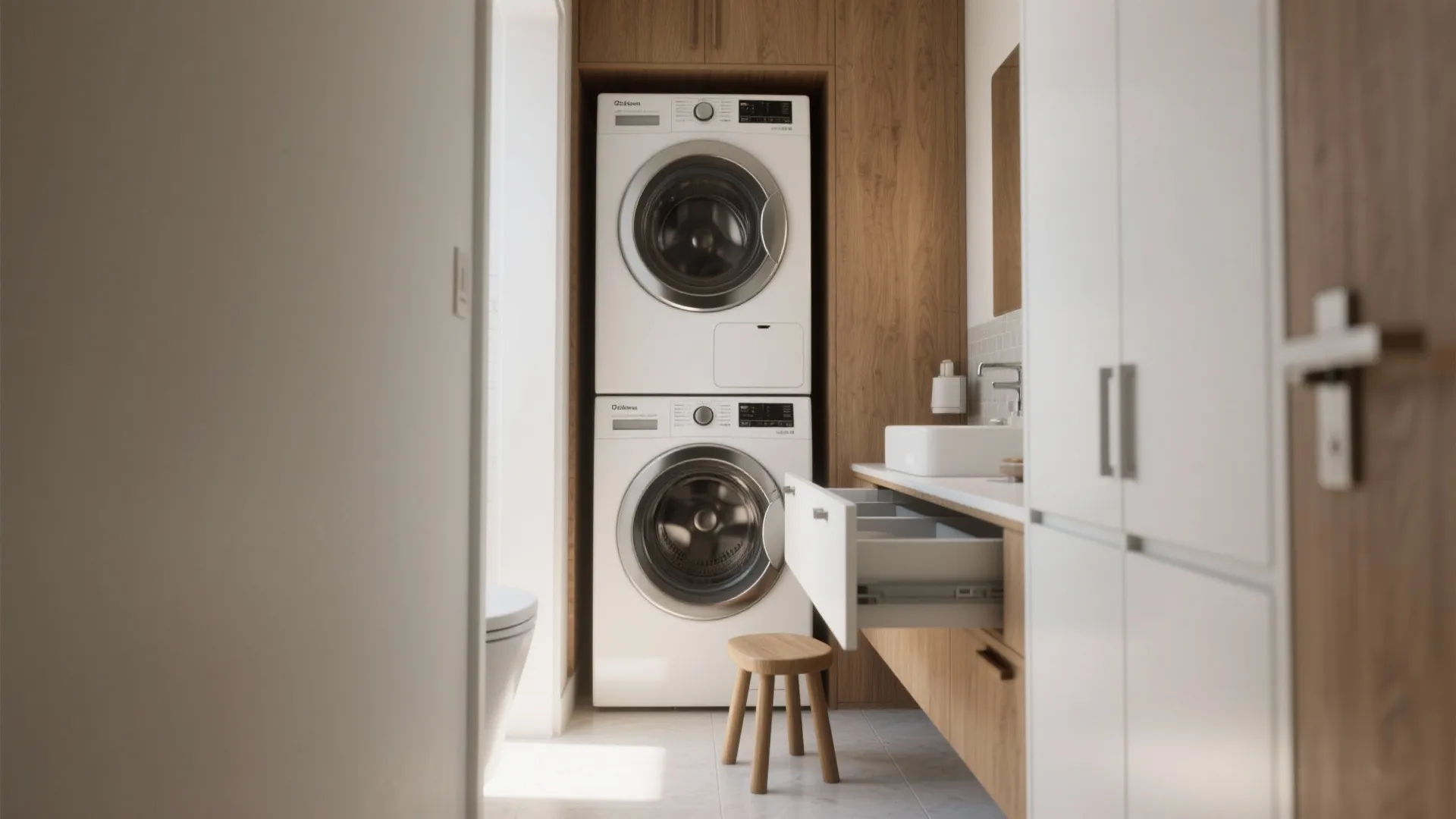 1. Stack Smart: Washer-Dryer Towers