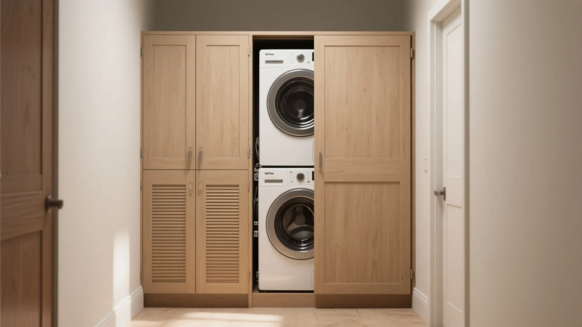 2. Stackable Washer + Compact Dryer