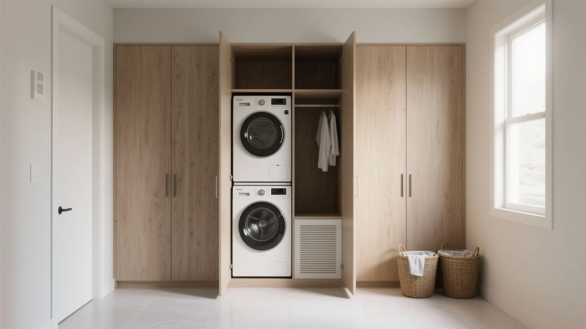 Idea 1 — Stack and tuck the laundry