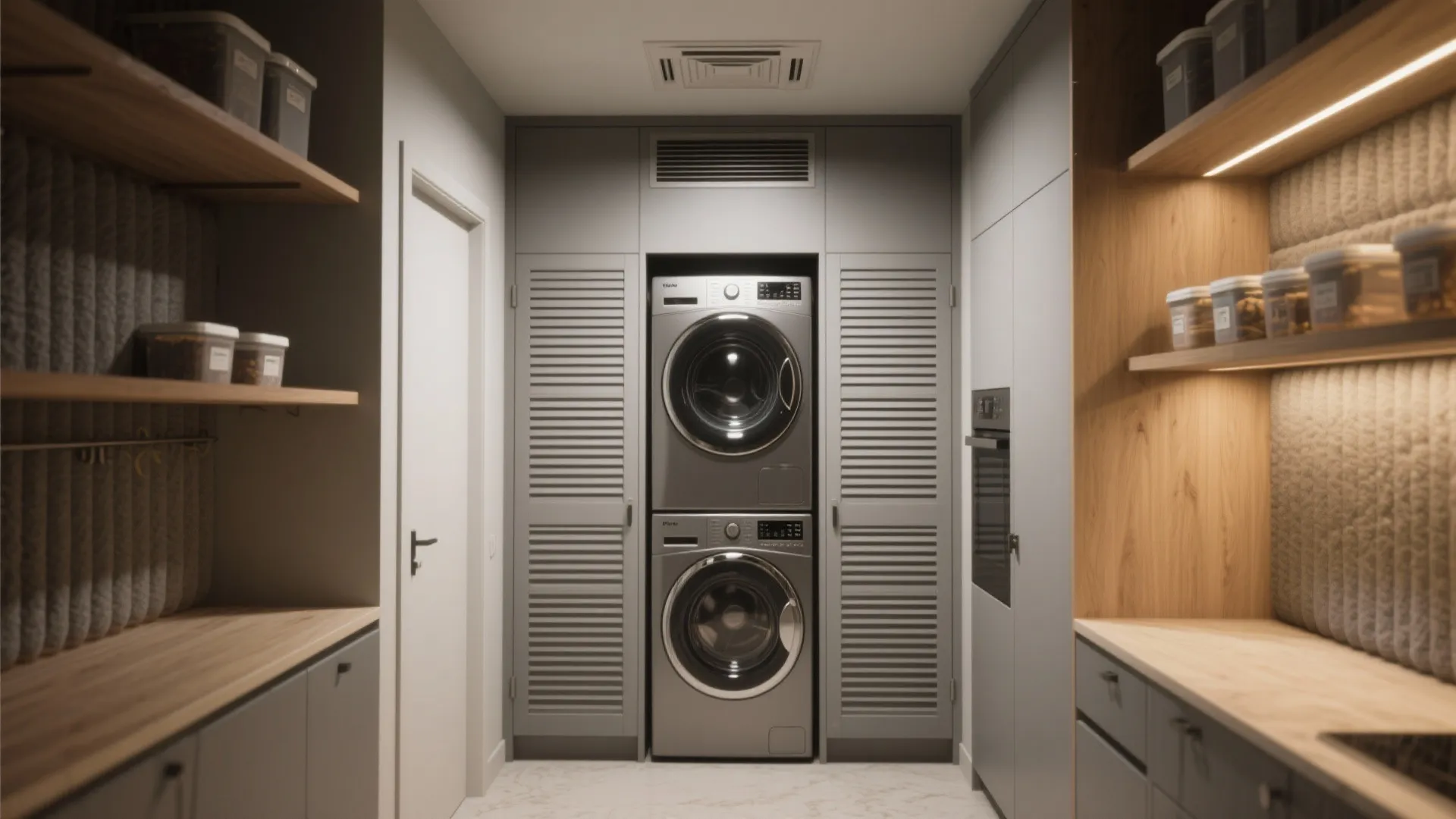 1. Stack smart with a ventilated pantry alcove