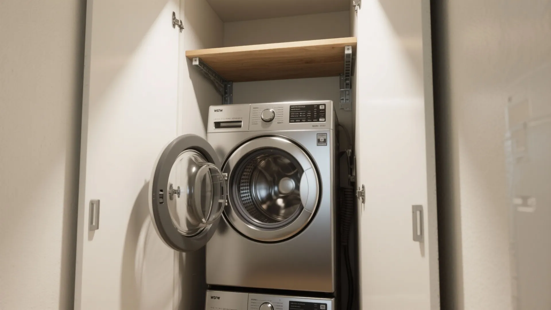 1. Stack Smart: Stacked Washer & Dryer Setup