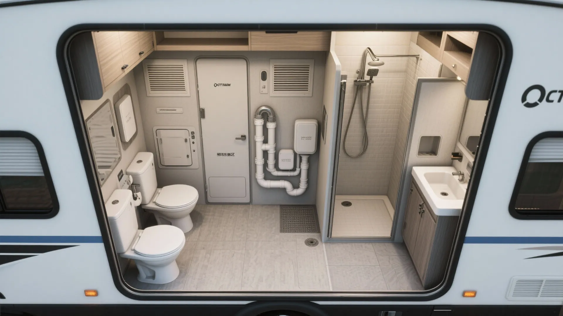 4. Shared wet core and stacked utilities