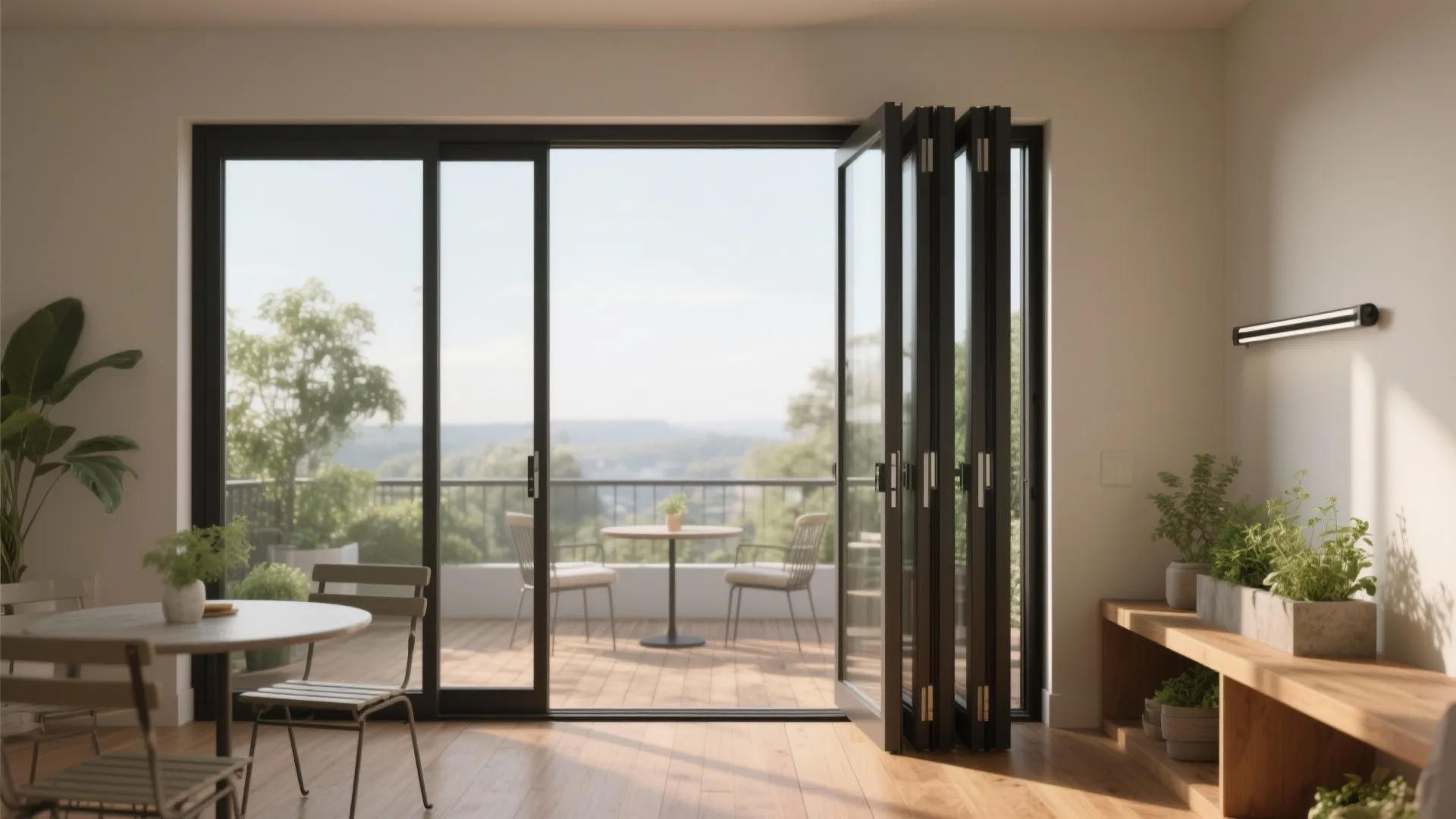 Idea 4: Stacking or pocket sliders for flexible openings