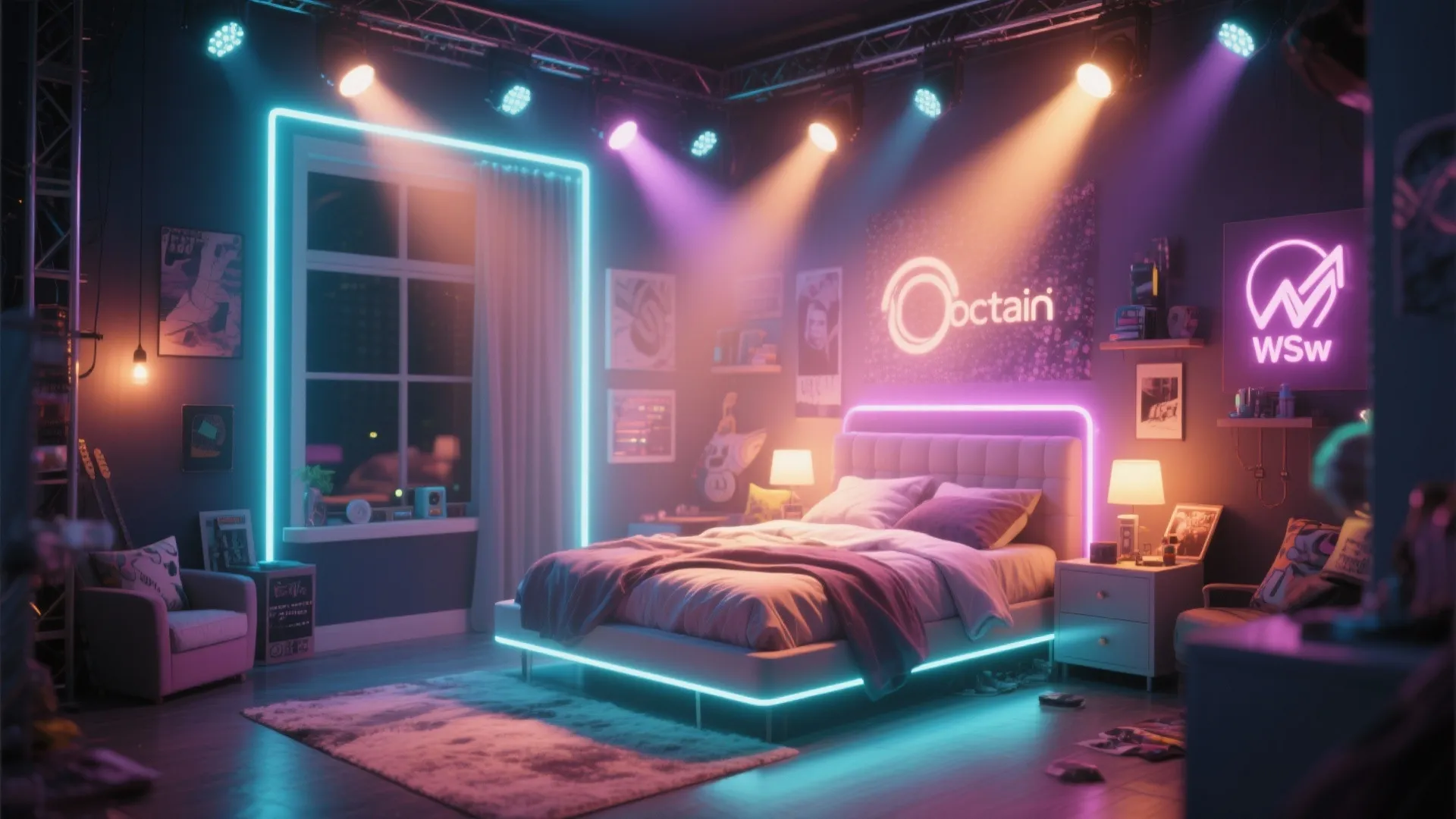 3. Stage-Inspired Lighting