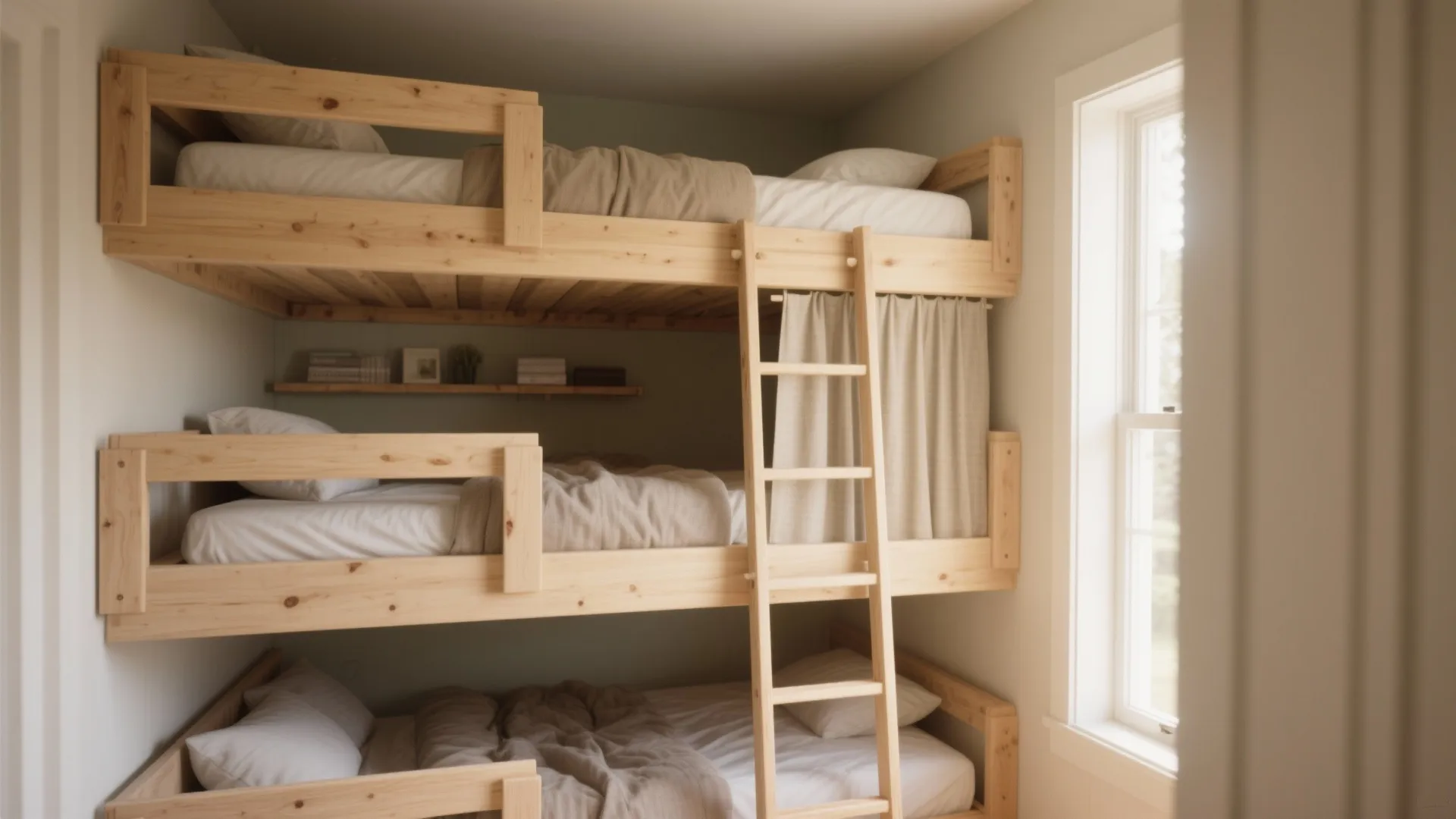 1. Staggered Corner Bunks