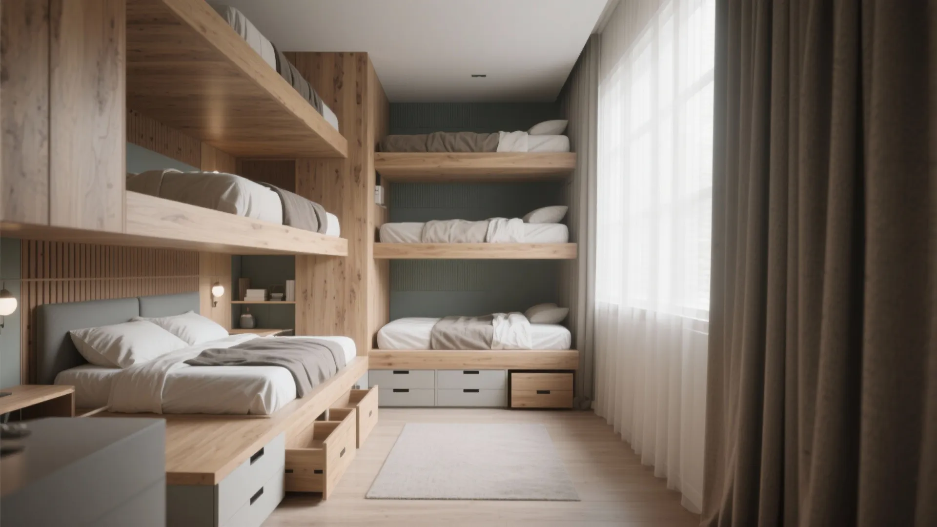 Idea 4: Staggered Sleeping Platforms