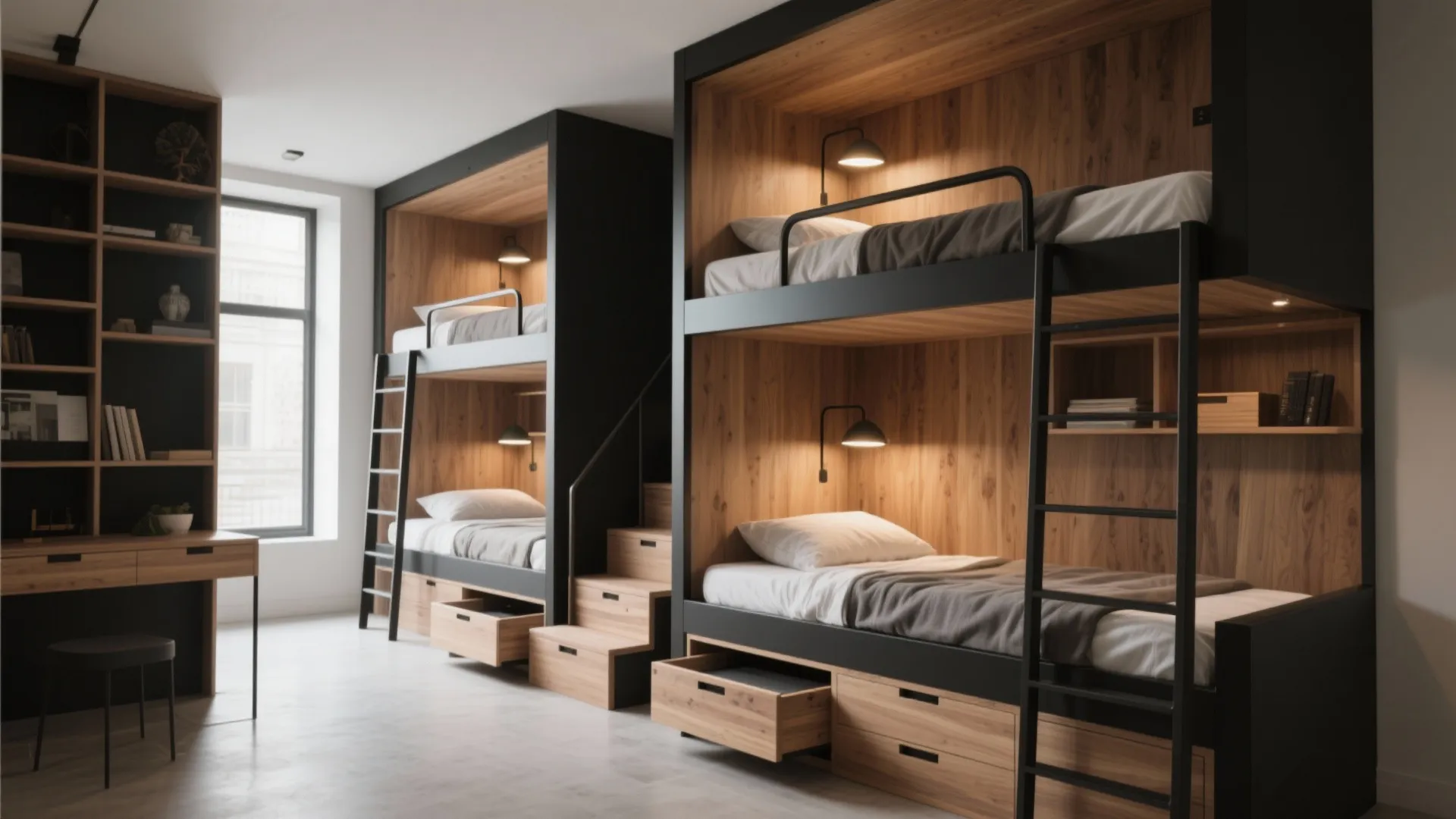 Bunk Beds with a Modern Twist