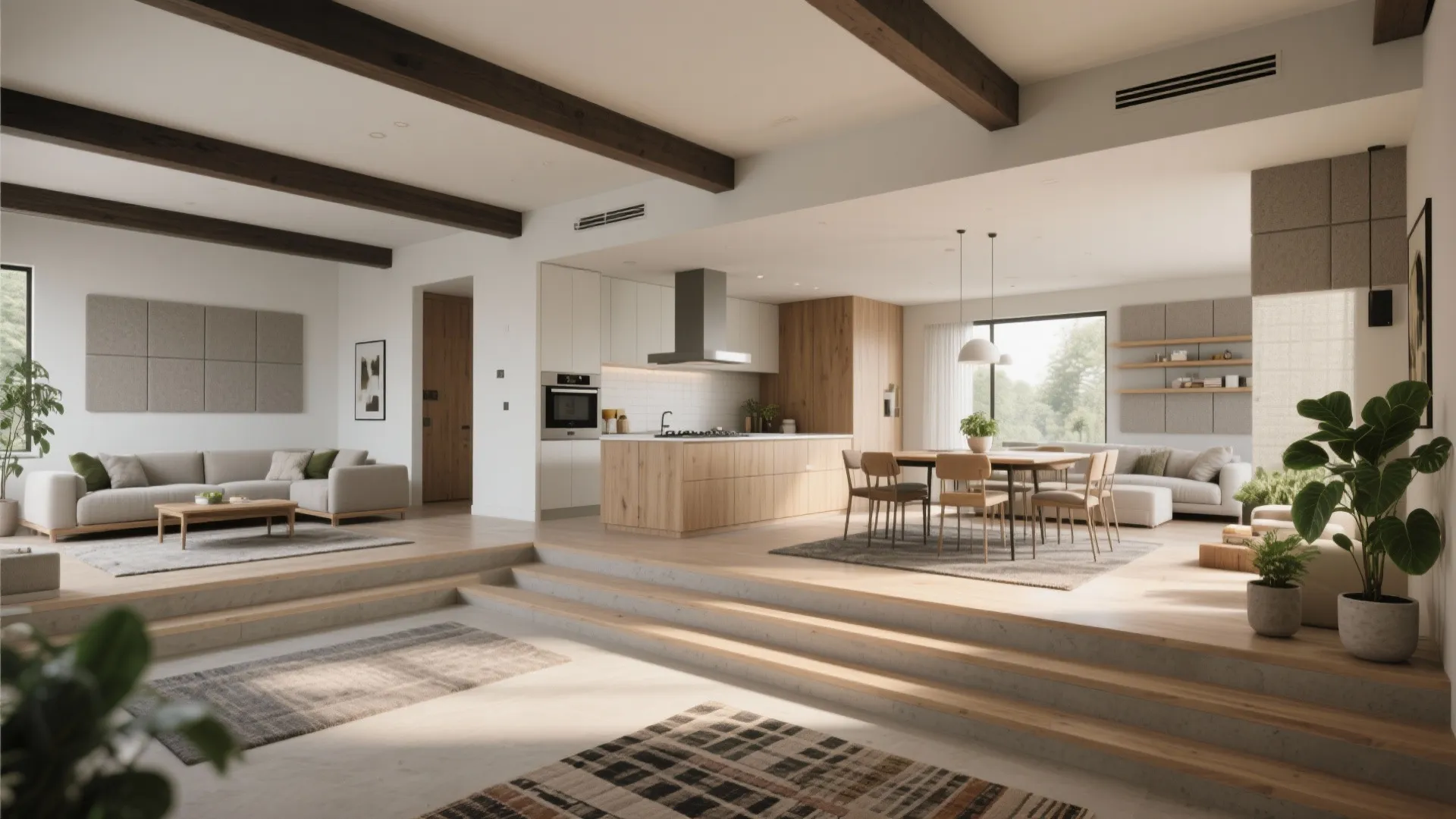 1. Staggered Open-Plan Ground Floor