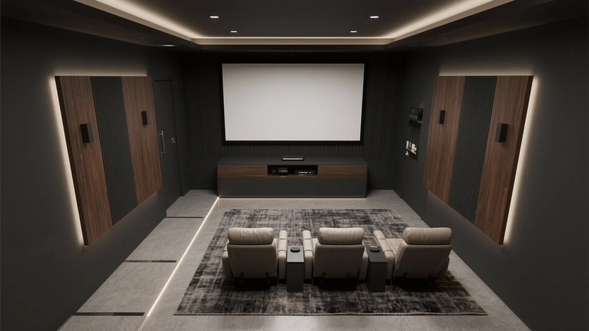 Dialed‑in viewing distance and staggered seating