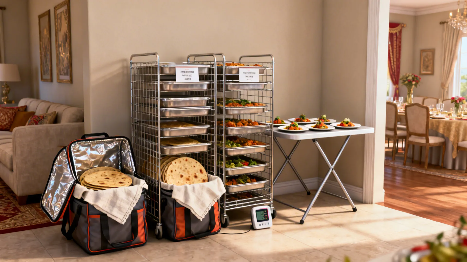 3) Staging & Holding: Racks, Thermal Bags, and a Quiet Corner