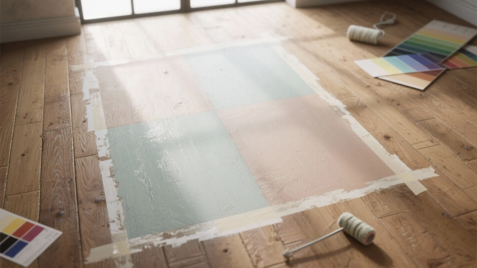 2. Subtle Stain-and-Block