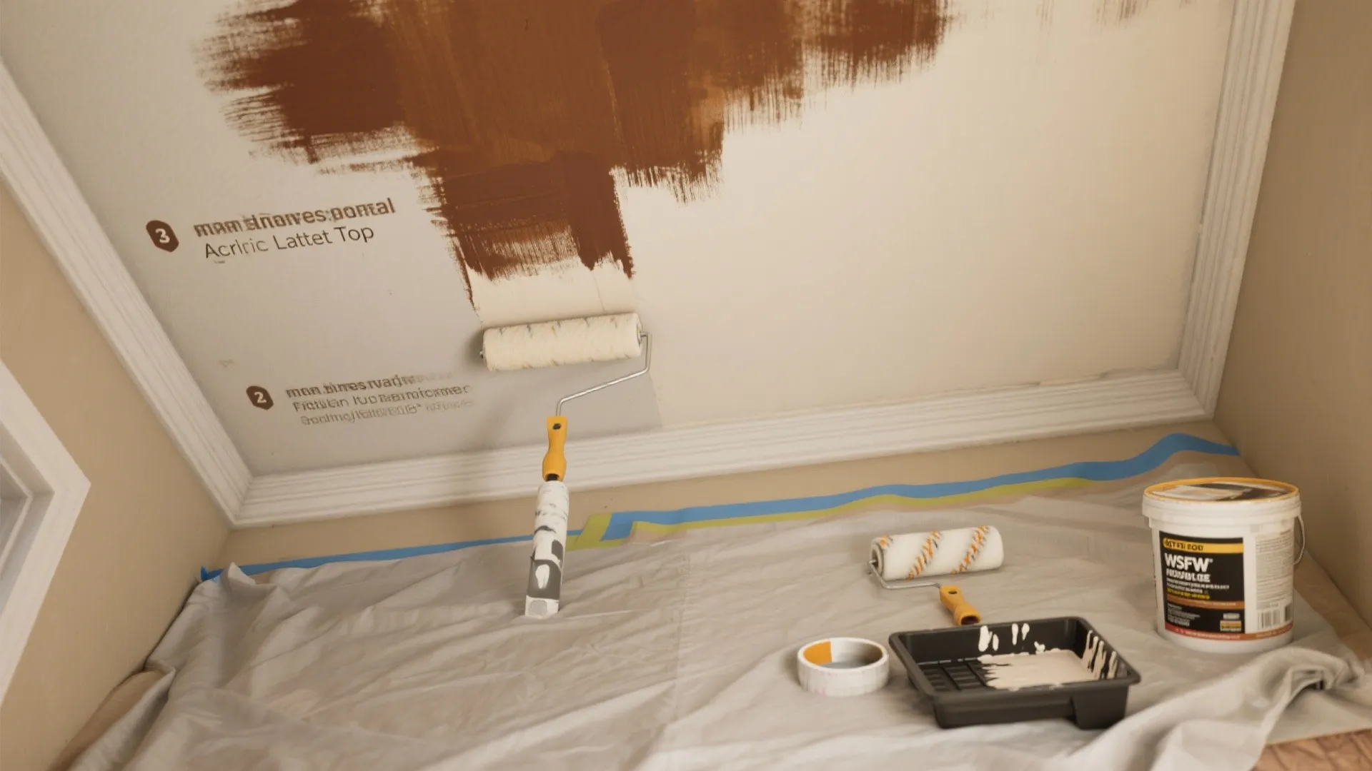 4. Acrylic latex with stain-blocking primer (for problem ceilings)