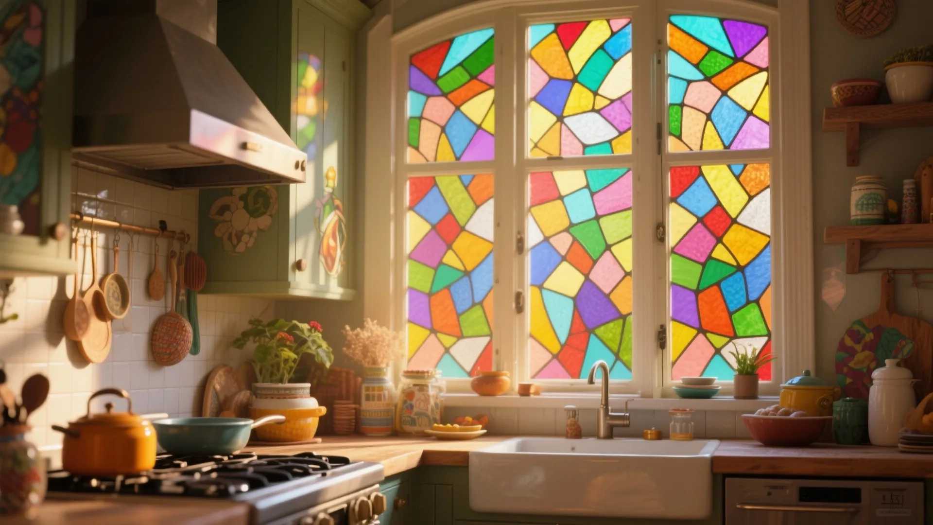 4. Stained Glass Panels