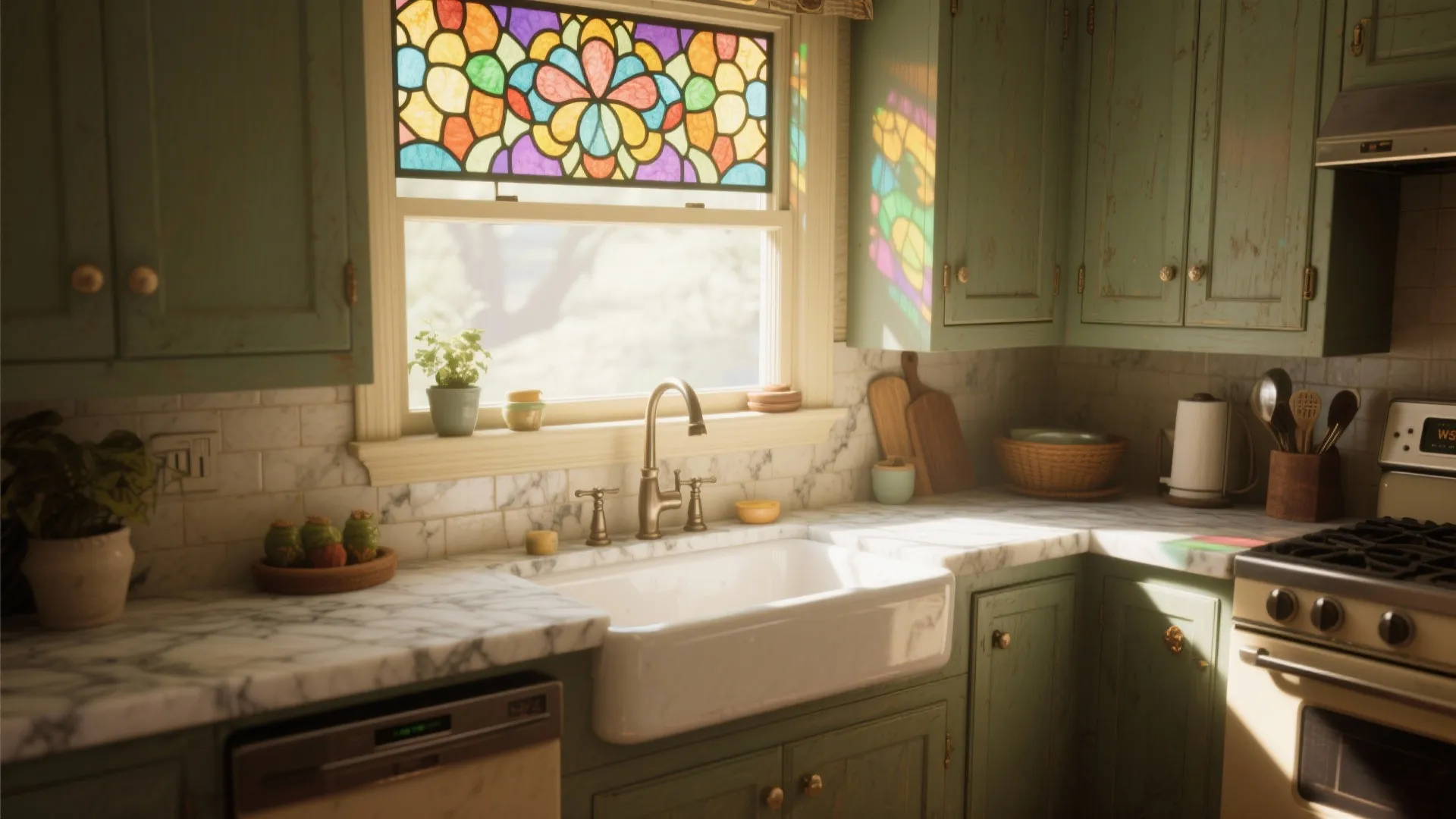 5. Stained Glass Accent