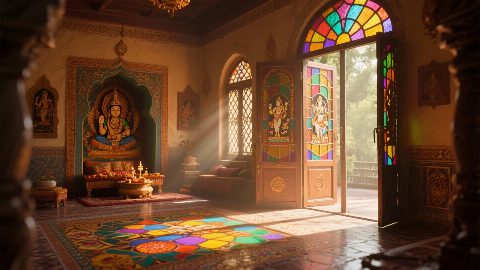 Stained Glass for Colorful Serenity