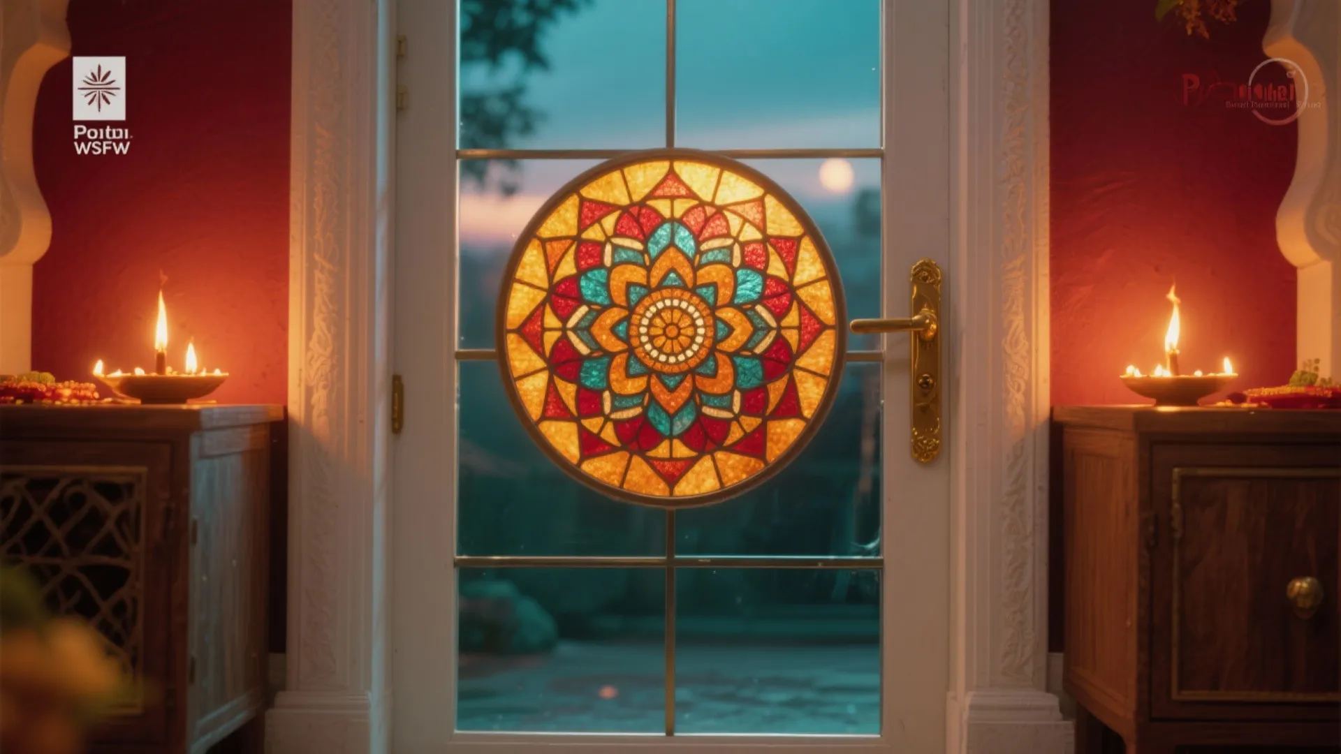 Stained Glass Mandala Glow