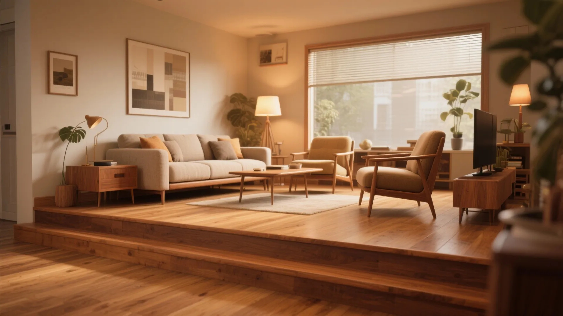 Stained Wood Baseboards