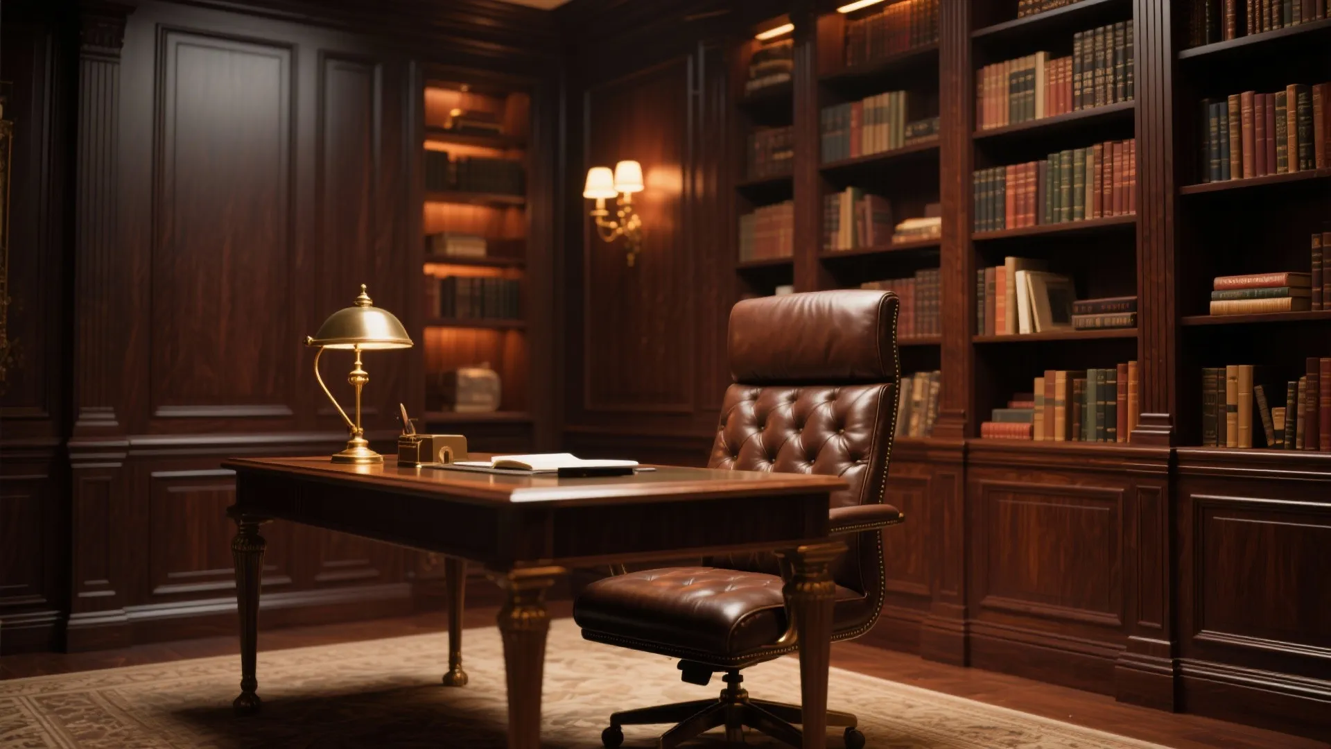 7. Stained Wood Wainscoting for Luxury