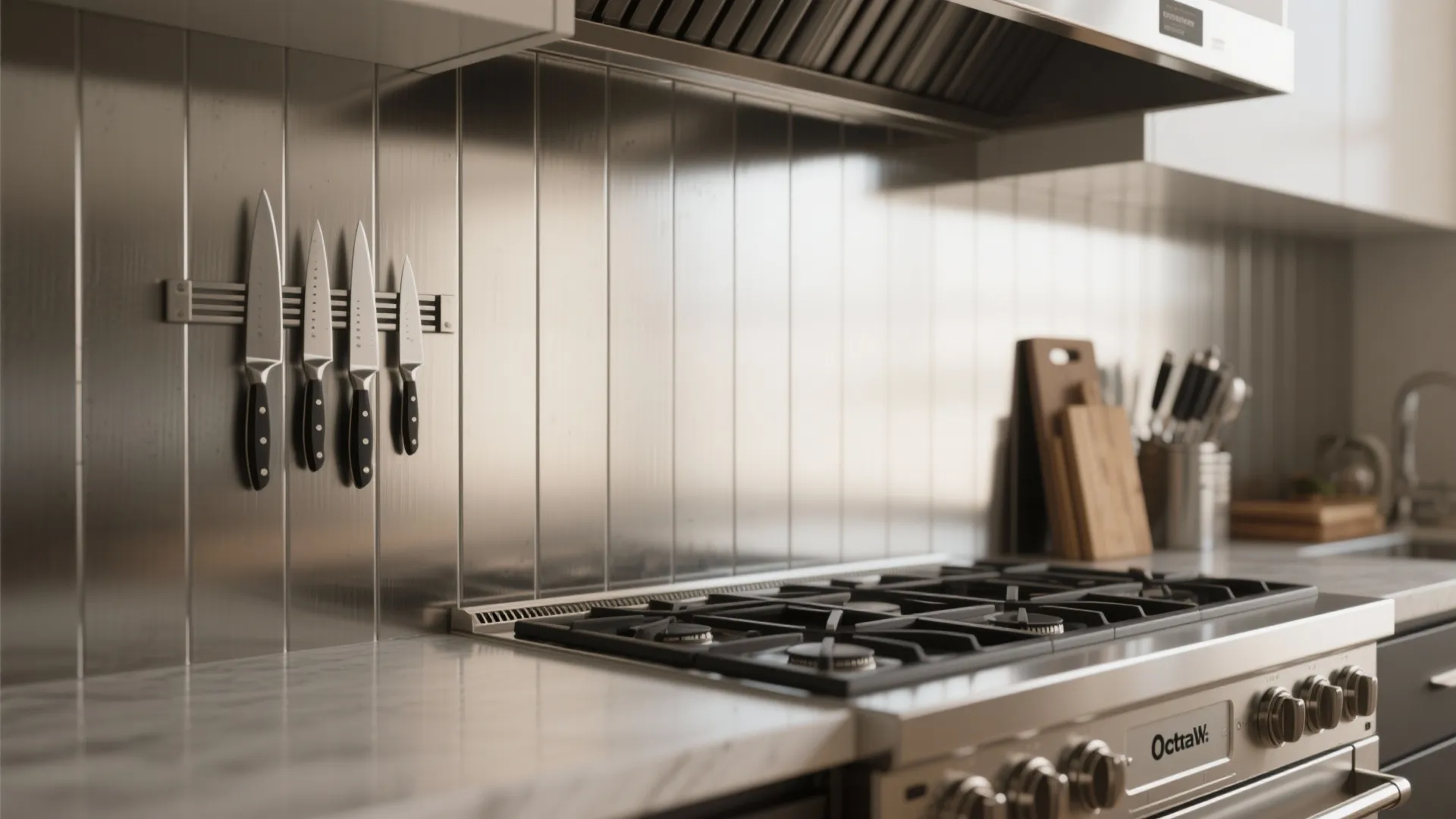 1. Full-height stainless steel