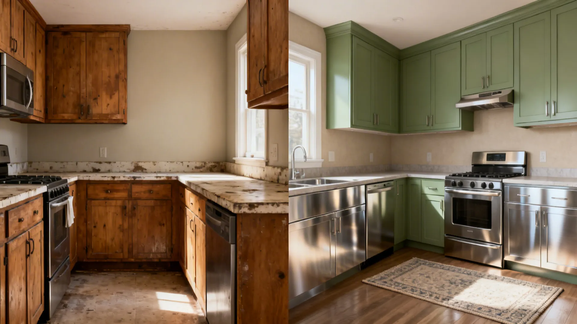 Stainless Base Cabinets with Wood or Color Up Top