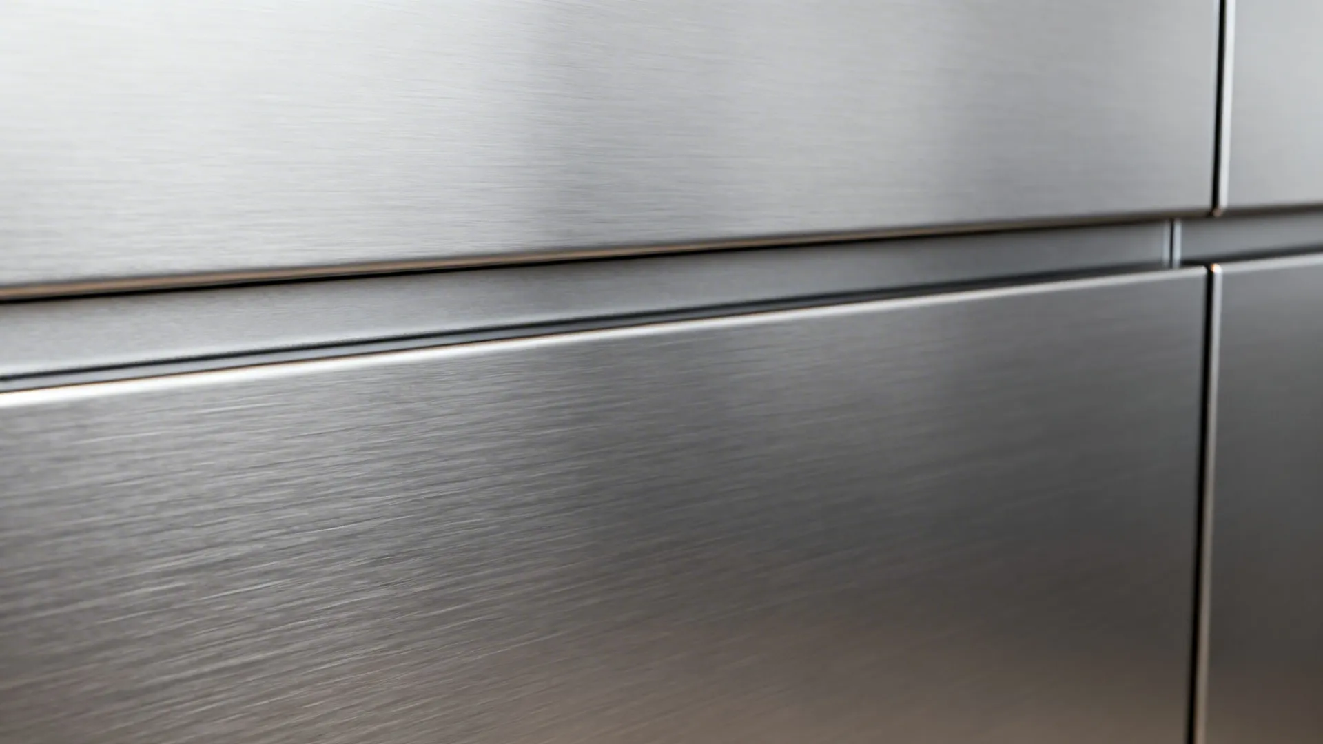 Metal sheets (stainless steel or brushed aluminum) for pro-style durability